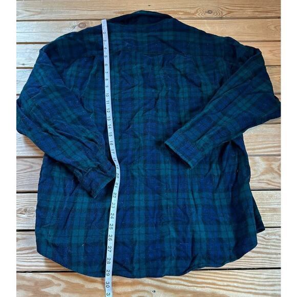 Pendleton Vintage Wool Elbow Patch Button Up Shirt Size XL Men’s Navy - Picture 5 of 7